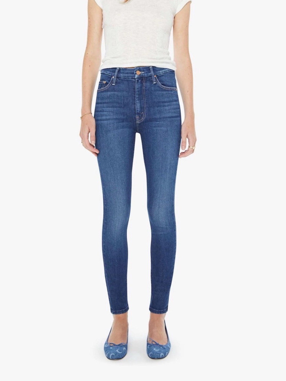 MOTHER High-Waisted Looker Skinny Jeans